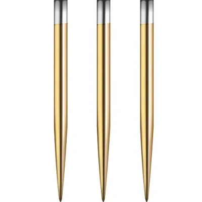 Image of Mission Darts Glide Steel Tip Dart Points Smooth Plain Spare Points, 34mm, Gold (#_1xX2439)
