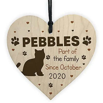 Image of RED OCEAN Personalised Cat Sign For Home Pet Gift Lover