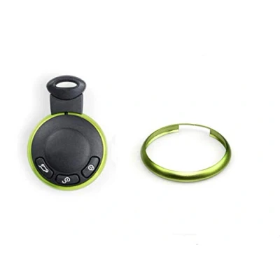 Image of Oldbones Alumnium Smart Key Fob Ring Rim Trim Cover Replacement In Light Green