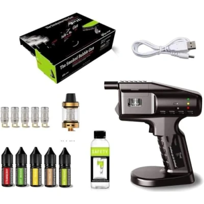 Image of Cocktail Smoker Kit, Electric Smoker, Smoke Gun Bubble Portable Handheld Cold Gun, Infuser, Infused Cocktails, Wine, Cheese, Meats