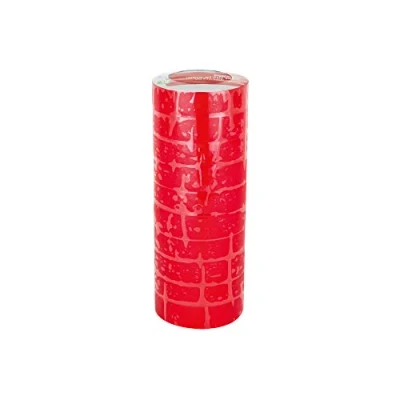 Image of Status Red Electrical Tape 20 Meters Insulation Insulating 10 Pack SREDPVCET10