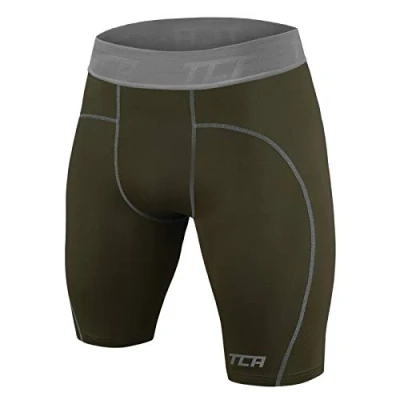 Image of TCA Boys&#039; Pro Performance Compression Base Layer Thermal Under Shorts Forest Night, 8 10 Years