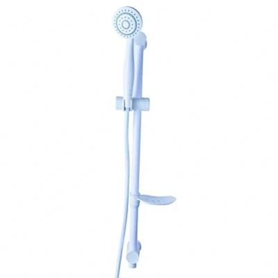 Image of Blue Canyon Titan Shower Kit for Bath, Stainless Steel Kits &amp; Riser Rails, High Pressure Water Flow, Customised Bathing with 3 Mode Spray, Adjustable Handset, White