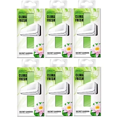 Image of Areon Clima Air Freshener Home Conditioner Secret Garden Multi Pack Set of 6