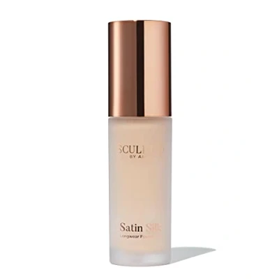 Image of Satin Silk Longwear Foundation from Sculpted by Aimee (Light Plus 3.5) Lightweight, Hydrating &amp; Buildable High Coverage, Sweat Resistant