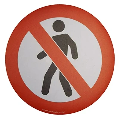 Image of Floor Marker 430mm dia. No Pedestrians