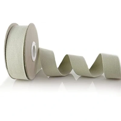 Image of Trimz Cotton Webbing, Light Grey, 40mm