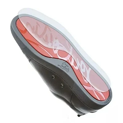 Image of Crafty Products Men’s Shoe Sole Protector Red Clear Protective Sticker Quality Trainer, One Size