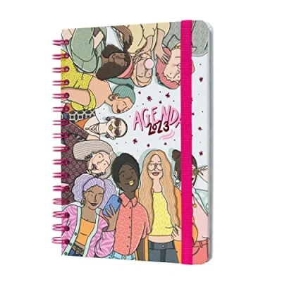 Image of Grupo Erik Merchezafor A5 2023 Week To View Diary January December Weekly Planner With Stickers And Pocket Cute Stationery