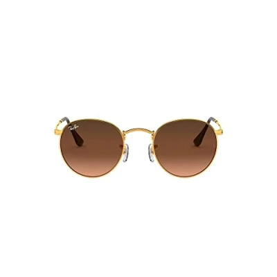 Image of Ray Ban Round Metal Unisex Sunglasses, Size: 50, Bronze/copper