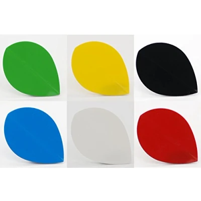Image of Bullydarts Pear shaped dart flights Choice of colours/set amount (Green, 10 set)