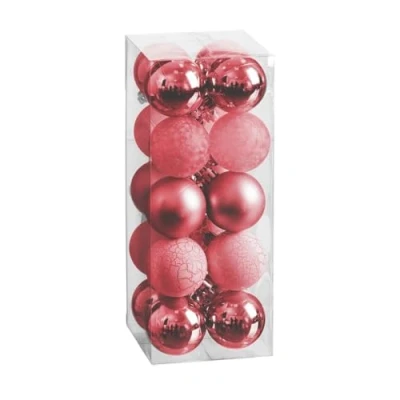 Image of BigBuy Christmas Red Baubles 5 x cm (20 Units)