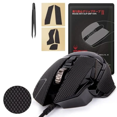 Image of Hotline Games New 2.0 Anti Slip Mouse Grip Tape Compatible With Logitech G502 Wired / Wireless Gaming Skins,Sweat Resistant,Cut to Fit,Easy Apply,Professional Mice Upgrade