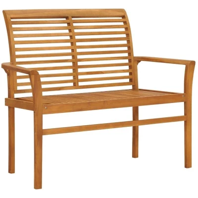 Image of vidaXL Garden Bench 112 cm Solid Teak Wood