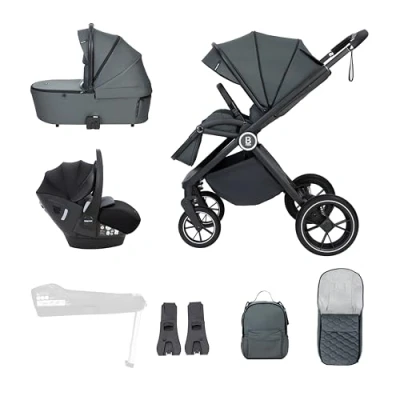 Image of Kai Travel System Pecan Car Seat Forest Grey