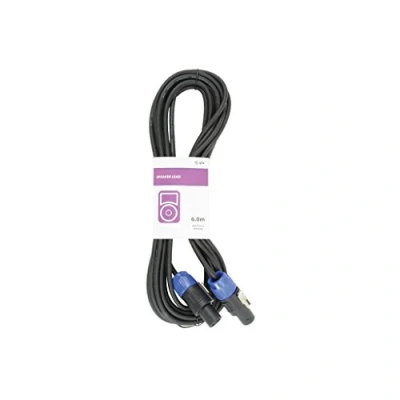 Image of 6m QTX Speakon to Cable Passive Speaker Lead. 2 Core