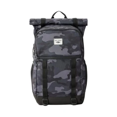 Image of RIP CURL Dawn Patrol 30L 30 Litre Capacity Camo Backpack Blue Grey Breathable Roll and clip wet/dry section