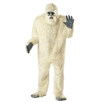 Image of Abominable Snowman Yeti Fancy Dress Costume One Size