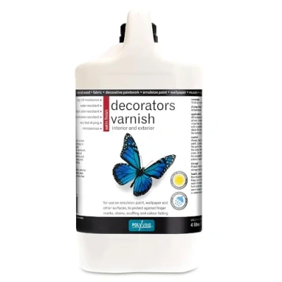Image of Polyvine Decorators Varnish SATIN 4 LITRE