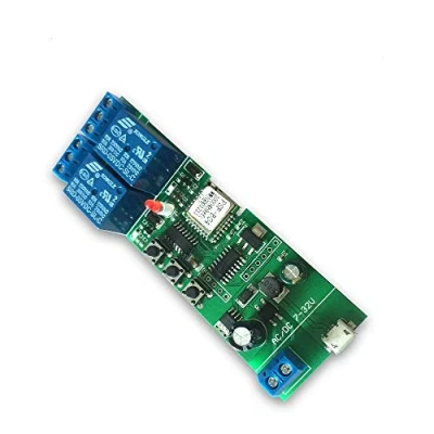 Image of MHCOZY Ewelink WIFI Relay Switch,Self Locking/Momentary Timer Switch Module,Compatible with Alexa Google assistant (2CH)