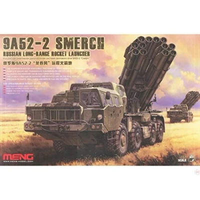 Image of Meng 1:35 Scale Russian Smerch 9A52 2 Long Range Rocket Launcher Model Kit (Multi Colour)