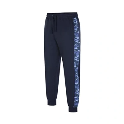 Image of Kingsize Joggers Elasticated Jogging Bottoms Camo Pockets Mens Big Size 5XL Navy (236)