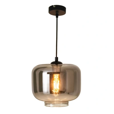 Image of Vaso 25cm Dome Pendant Ceiling Light Anthracite