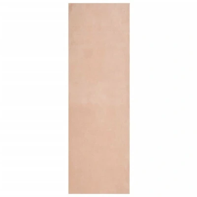 Image of vidaXL Rug HUARTE Short Pile Soft and Washable Blush 80x250 cm