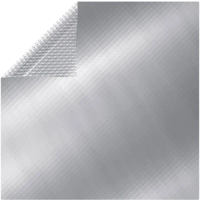 Image of vidaXL: 260x160 cm Silver Solar Pool Cover, Polyethylene Material, Efficient Heating, Easy to Adjust and Fit, Lightweight Durable
