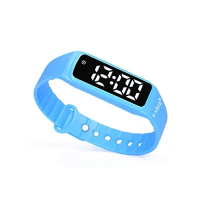Image of e vibra Potty Training Watch Silent Vibrating Alarm Reminder with up to 8 Personal Alarms Kids &amp; Adult Medication (Blue)