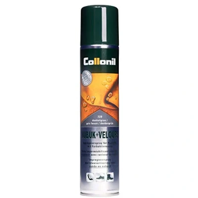 Image of Collonil Unisex&#039;s Nubuck + Velours Shoe Care Product, Grey, 200ml