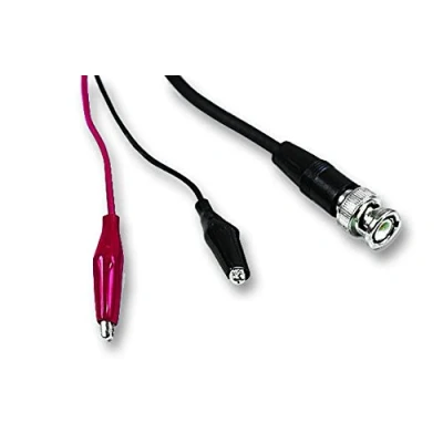 Image of Test Lead, BNC to 2X Croc Clips, 0.5M Leads/Probes BREAKOUTS, 1 X Qty TEN01097