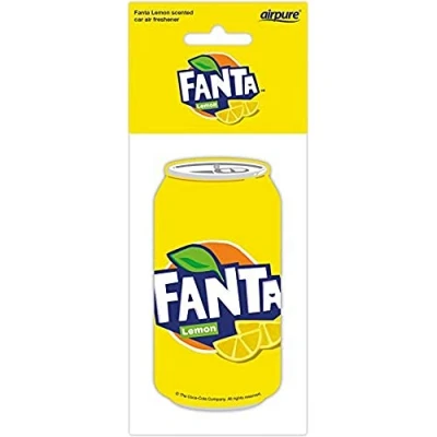Image of airpure FANTA Lemon CAN Car Freshener by Airpure, Freshens Vehicle Interior Air, Fresheners for Men and Women, Fresh Scent,CC PC FL 327