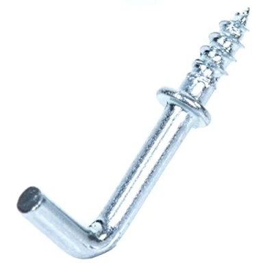 Image of 100x BZP Dresser Hooks Small 13mm Cup Screw in Wall Hanger