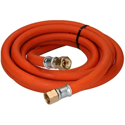 Image of Single Propane Fitted Rubber Hose Pipe Cutting &amp; Welding 5M 3/8&quot; BSP Gas