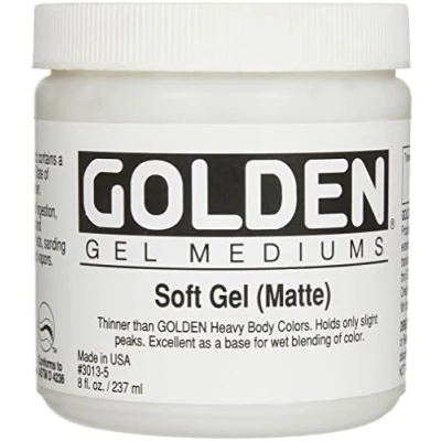 Image of Golden Paints Soft Matte Gel Medium 8 oz