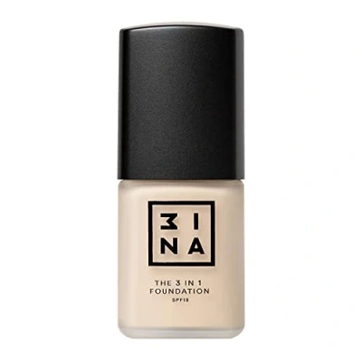 Image of 3INA MAKEUP Vegan Cruelty Free The 3 in 1 Foundation 211 Natural Beige Primes and Conceals Medium High Coverage SPF15 Matte Finish Long Lasting &amp; Hydrating Formula