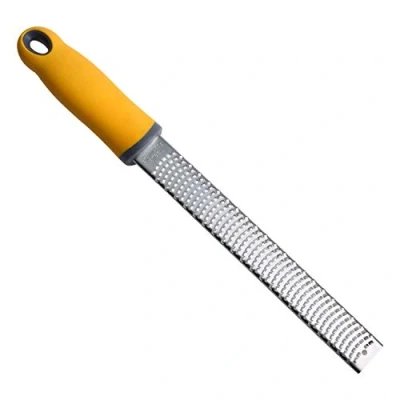 Image of Citrus Lemon Zester &amp; Cheese Grater Parmesan Cheese, Lemon, Ginger, Garlic, Nutmeg, Chocolate, Vegetables, Fruits Razor Sharp Stainless Steel Blade
