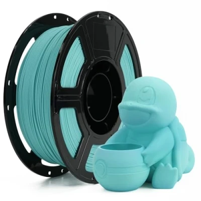 Image of FLASHFORGE Rapid PLA Matte Filament 1.75mm, High Flow Speedy 3D Printer Filament, Max 500m/s Speed Printing, Easy to Remove Support &amp; Non Glossy Appearance (Medium Turquoise)