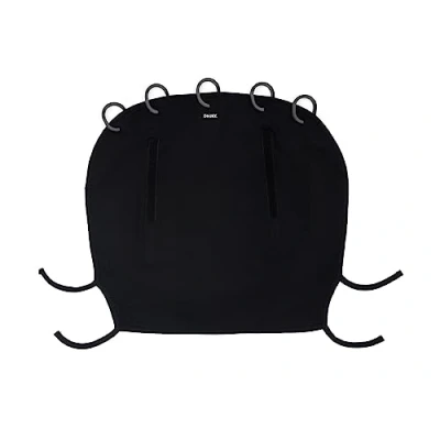 Image of Dooky Sunshade for Baby Car Seat/ Pram/ Stroller/ Pushchair, Universal Fit, Protects from Sun, Wind and Light Rain, UPF 50+ UV Protection, Easy to Install Wash, Plain Black