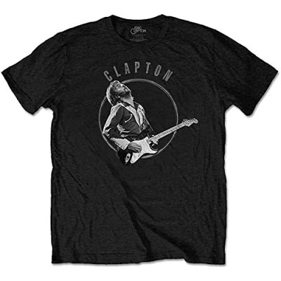 Image of Eric Clapton T Shirt Vintage Photo Official Mens Black S