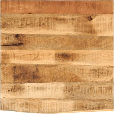 Image of vidaXL Table Top 80x80x3.8 cm Live Edge Solid Wood Rough Mango