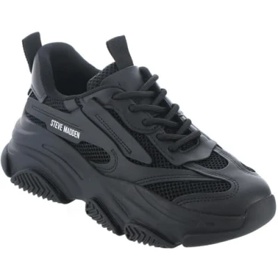 Image of Steve Madden Women&#039;s Possession Sneaker, Black, 4 UK