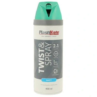 Image of PlastiKote PKT23116 Spray Paint, Classic Teal, 400 ml (Pack of 1)