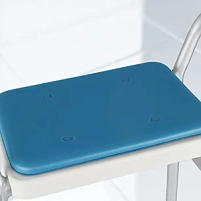 Image of Homecraft Lightweight Height Adjustable Shower Stool Replacement Part, Optional Seat Pad, Bathroom Seat, Chair, Bathing Aid for Elderly, Disabled, and Handicapped, Bath Bench, 091564756