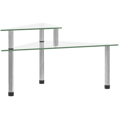 Image of vidaXL Kitchen Shelf Transparent 49.5x35x19 cm Tempered Glass