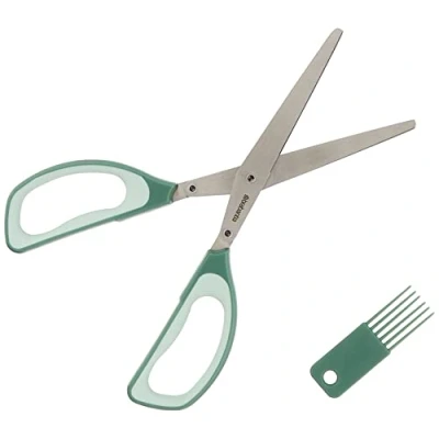 Image of Brabantia 121685 Tasty+ Herb Scissors Plus Cleaning Tool, Fir Green