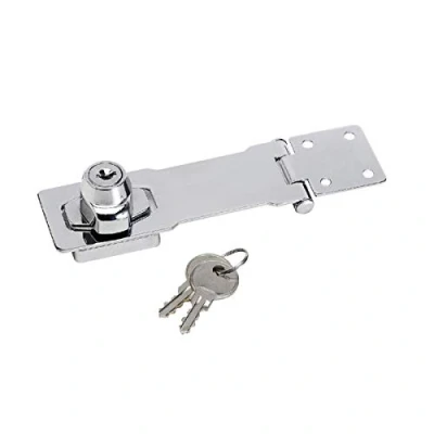 Image of Master Lock 725EURD Door Glasp on Hasp with Key Lock, 11.8 x 4.1 cm