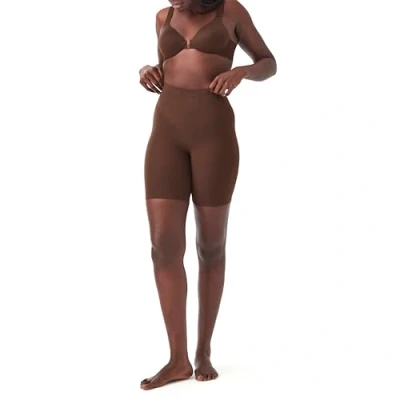 Image of SPANX Shapewear for Women Tummy Control Power Short (Regular and Plus Size), Chestnut Brown, L