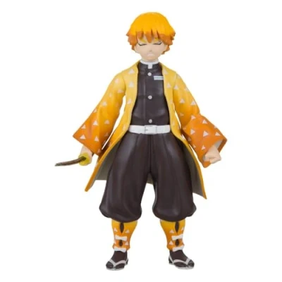 Image of McFarlane Toys, Demon Slayer 5 inch Zenitsu Agatsuma Deluxe Action Figure, Netflix Anime Series Toy Ages 6+